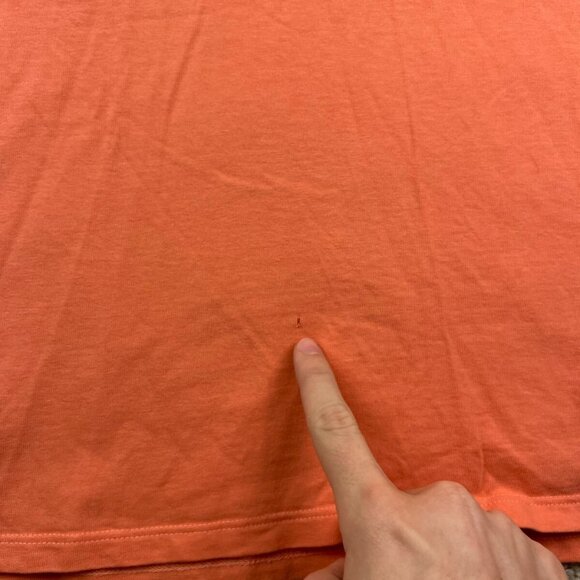 Life is Good T-Shirt Women XL Short Sleeve Orange Graphic Crew Neck Wander Love - Picture 5 of 10